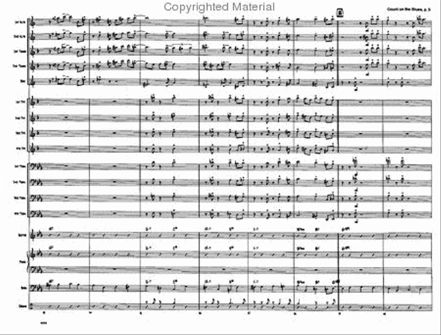 Count on the Blues Count on the Blues Jazz Ensemble scores gallery preview page 6