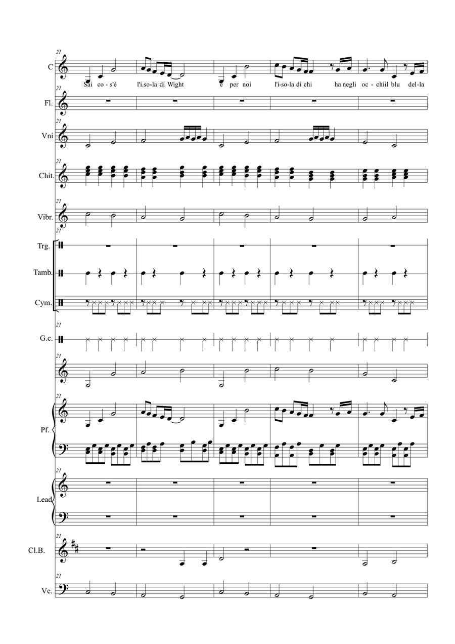 Isola Di Wight Large Ensemble scores gallery preview page 5