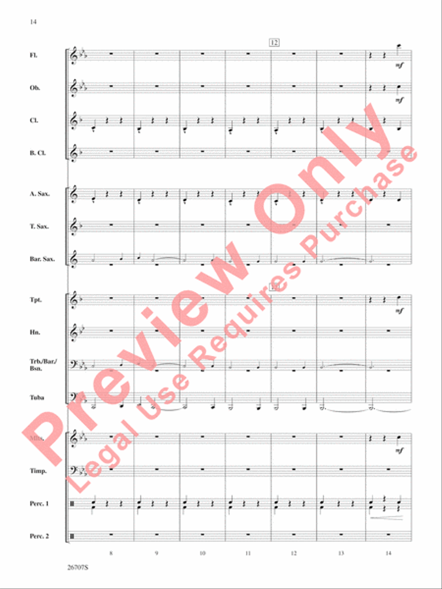 The Wizard of Oz, Themes from Concert Band scores gallery preview page 15