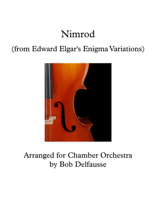 Book cover for Nimrod, by Edward Elgar, arranged for Chamber Orchestra