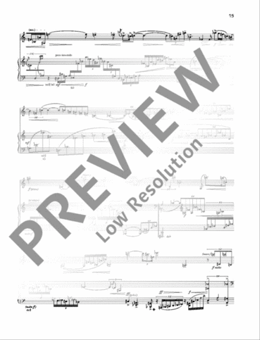 Un bouquet de pensées English Horn scores gallery preview page 16