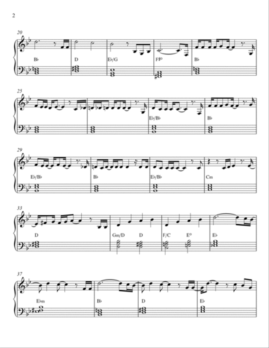 As The World Caves In Piano Solo scores gallery preview page 2