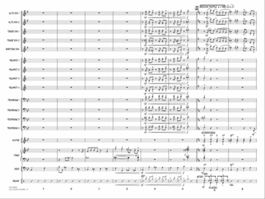 Low Country Shuffle - Conductor Score (Full Score) Jazz Ensemble scores gallery preview page 2