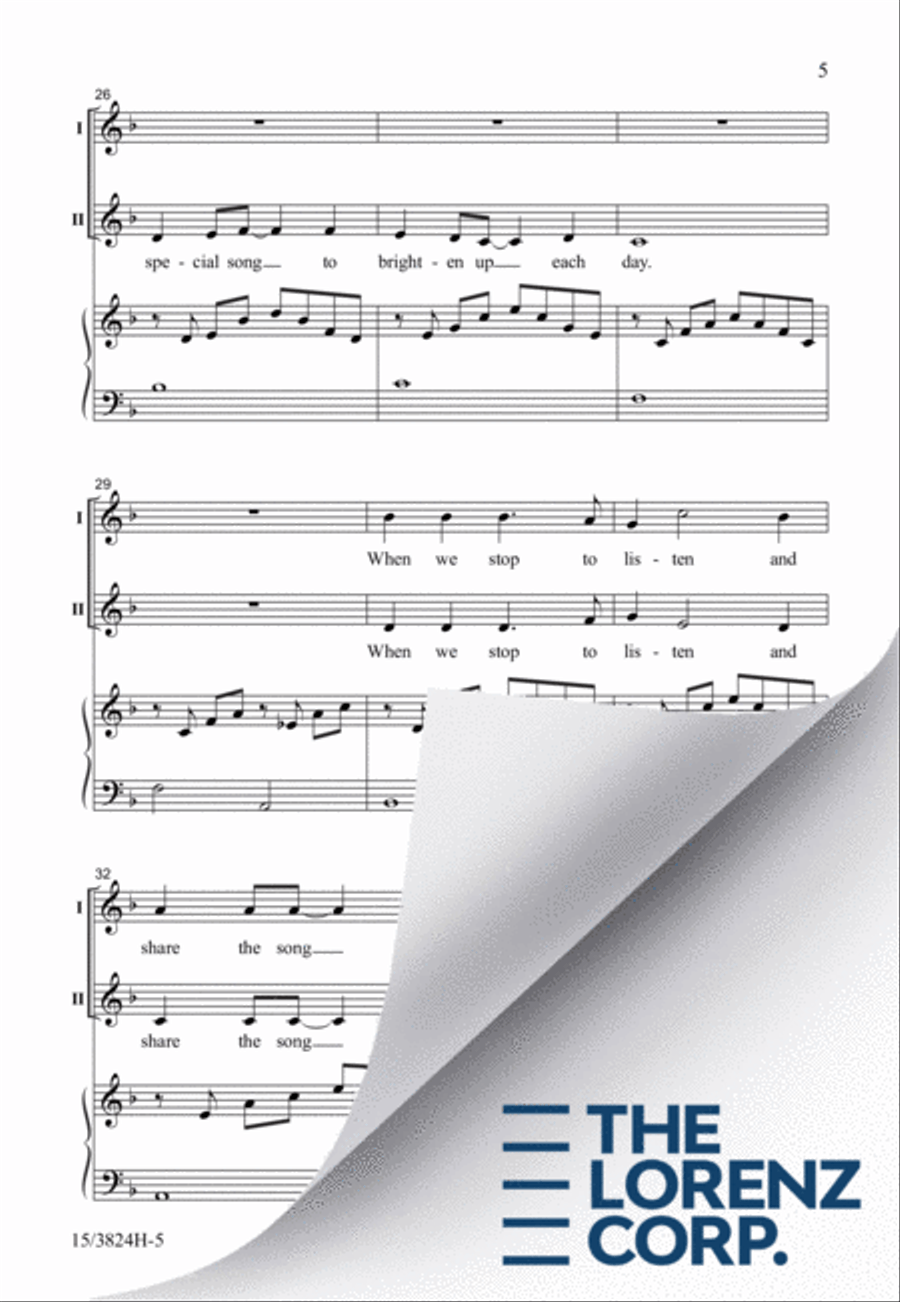 A World of Music 2-Part scores gallery preview page 6