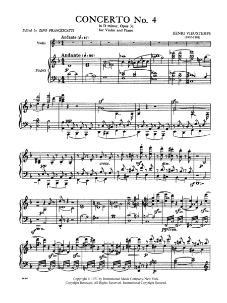Concerto No. 4 in D minor, Op. 31