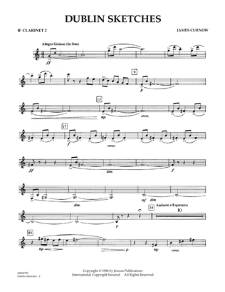 Dublin Sketches - Bb Clarinet 2