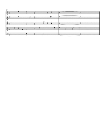 The leaves be green (arrangement for 5 recorders)