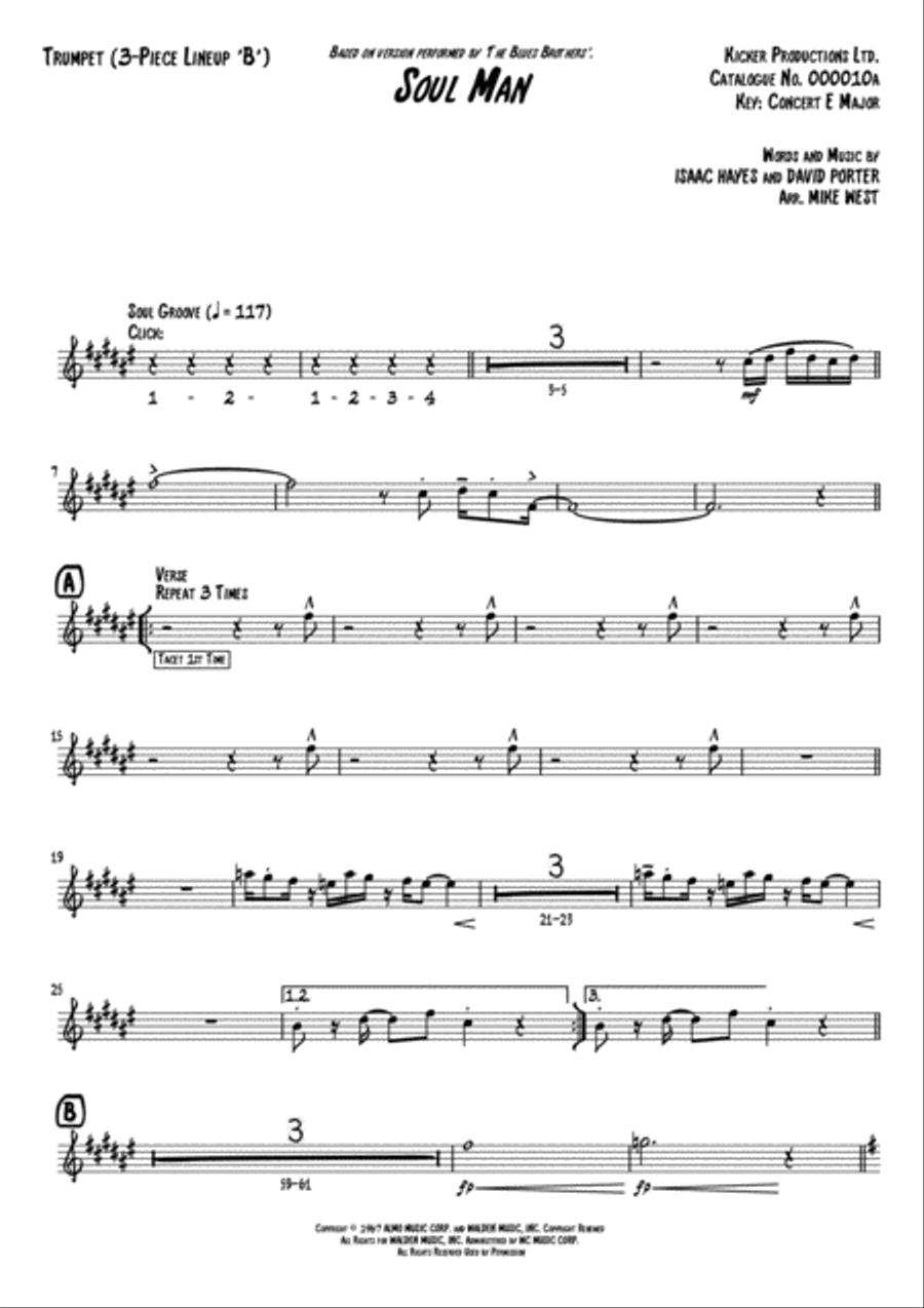 Soul Man Small Ensemble scores gallery preview page 2