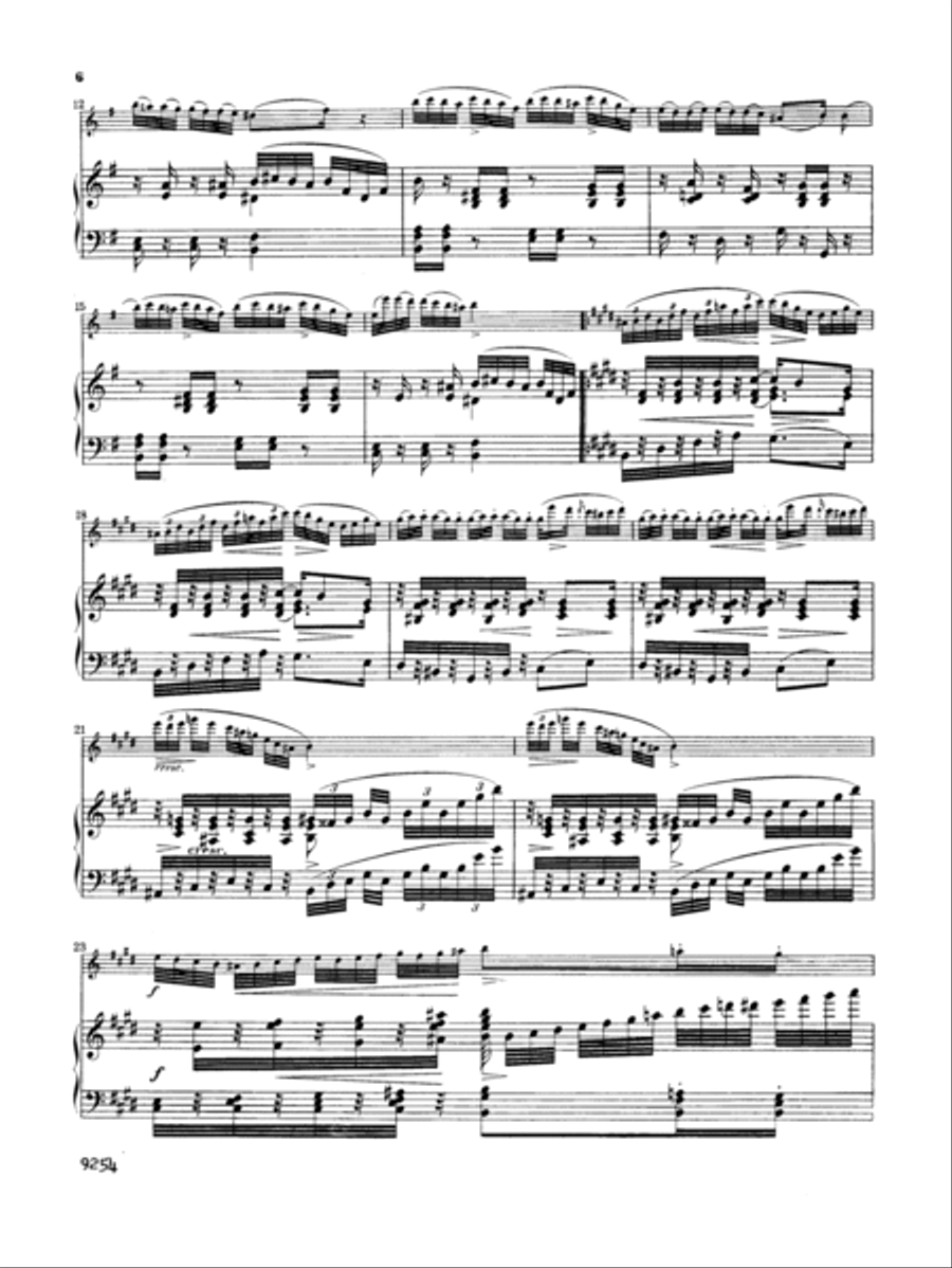 Schubert: Introduction and Variations on a Theme Ihr Bluemlein Alle Flute Solo scores gallery preview page 6