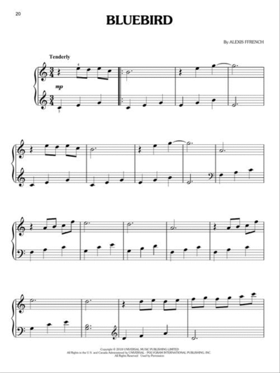 Calming Piano Solos Easy Piano scores gallery preview page 5