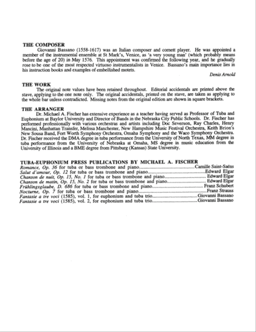 Fantasie a tre voci (fantasie for three instruments) Brass Trio scores gallery preview page 4