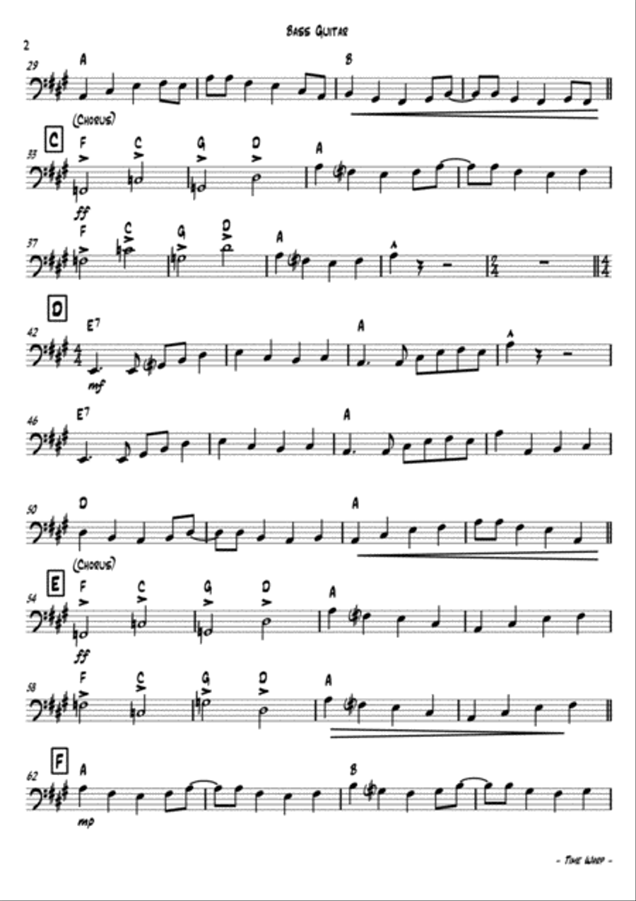 Time Warp Jazz Ensemble scores gallery preview page 3