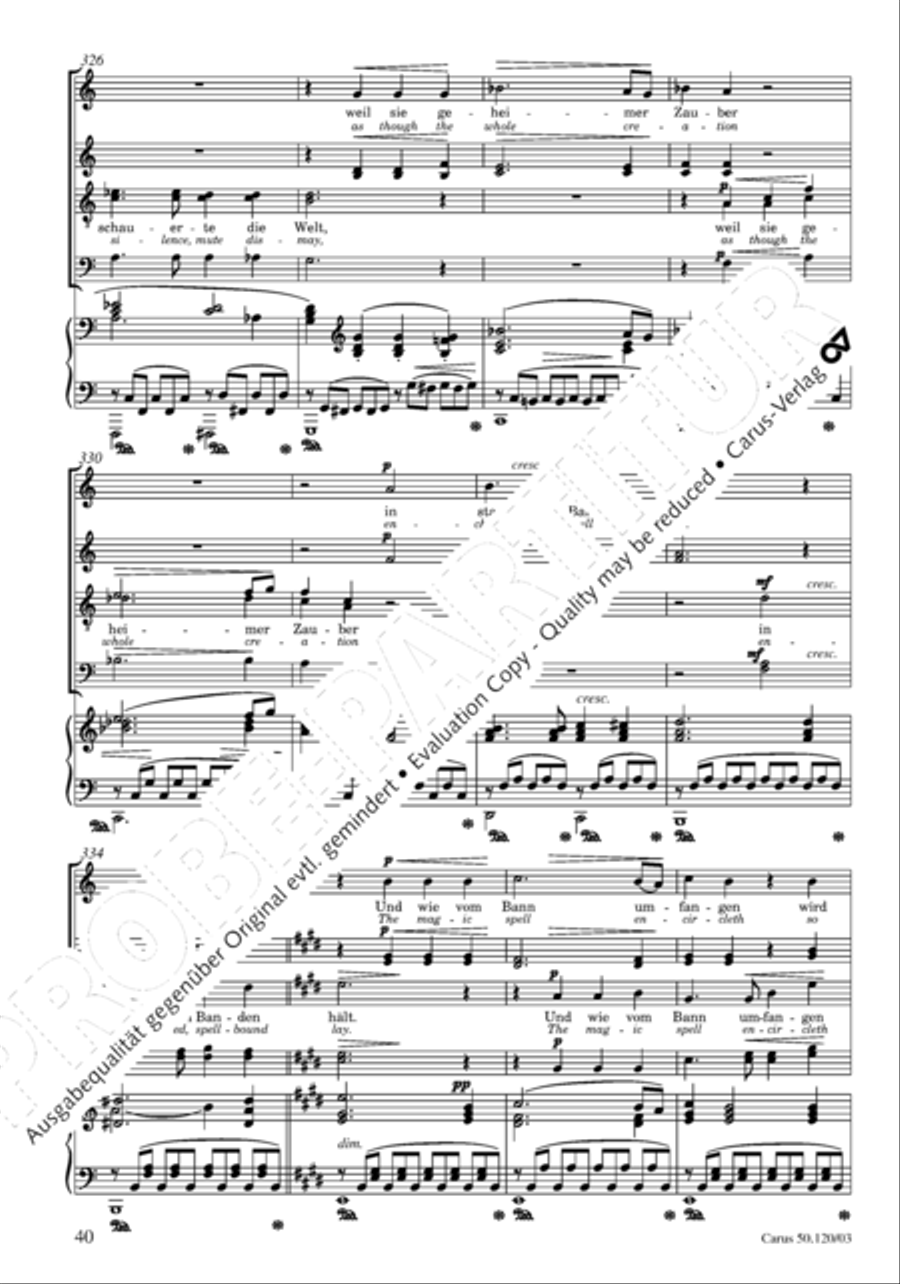 Christoforus + Das Tochterlein des Jairus (Gesamtausgabe, Bd. 9) 4-Part scores gallery preview page 41