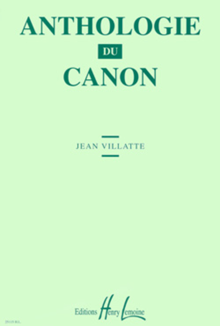 Anthologie Du Canon - Volume 1