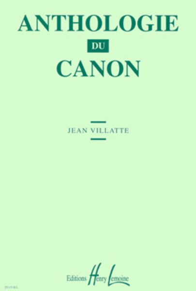 Anthologie du canon