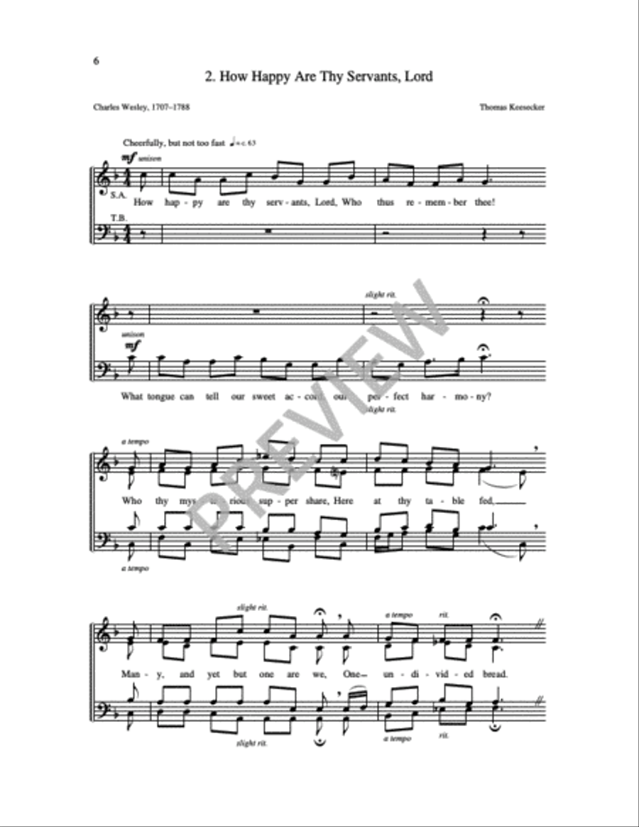 Two Communion Motets 4-Part scores gallery preview page 2