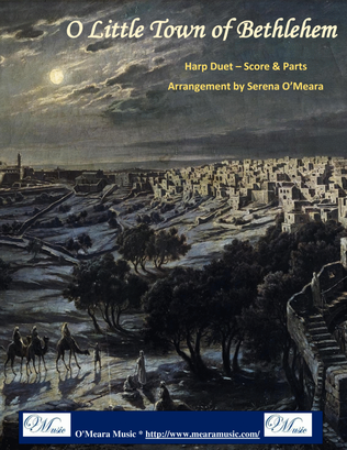 Book cover for O Little Town of Bethlehem, Harp Duet