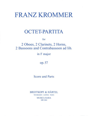 Book cover for Octet-Partita in F major Op. 57