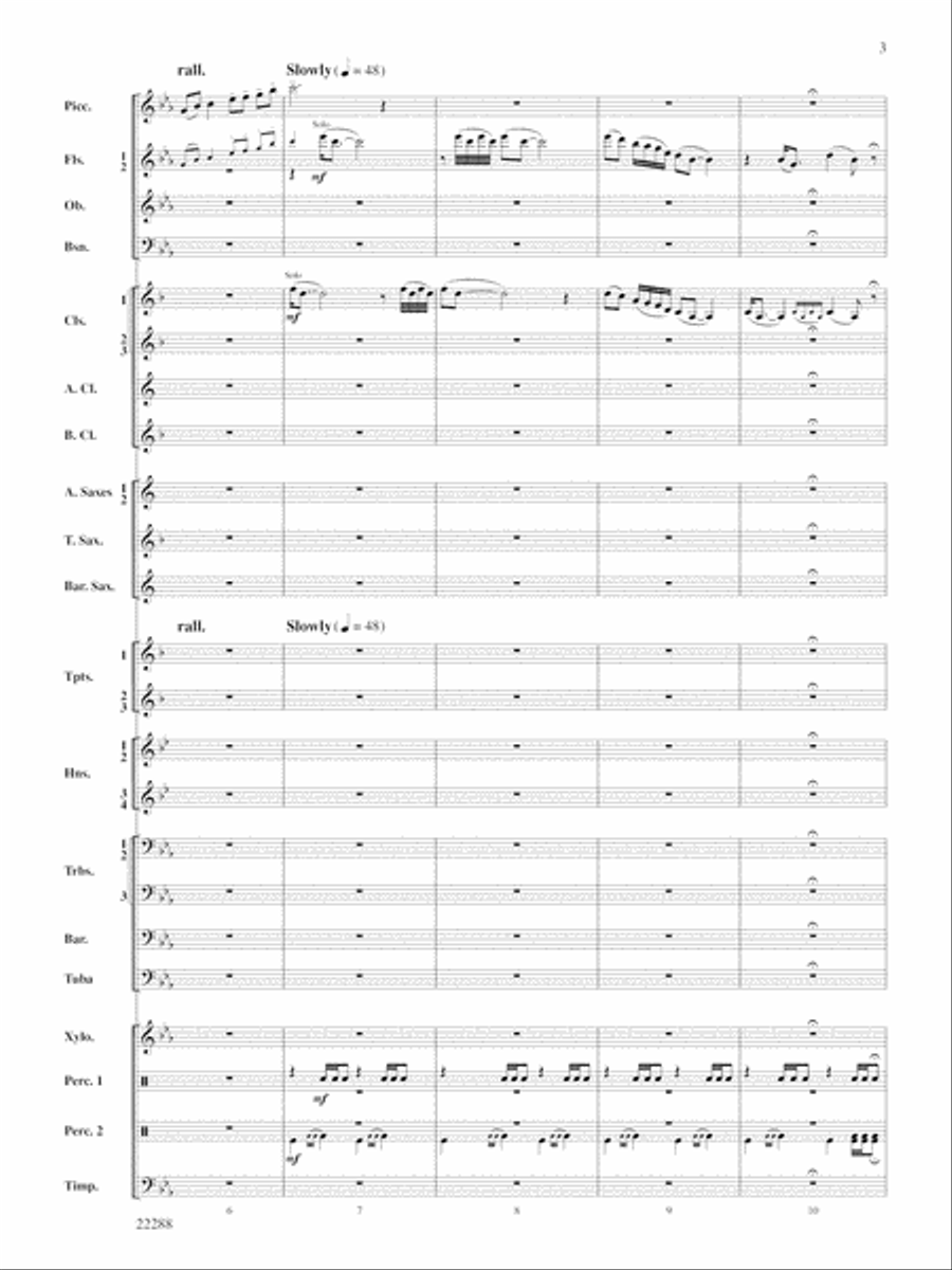 Mandjiani: Score Mandjiani: Score Concert Band scores gallery preview page 3