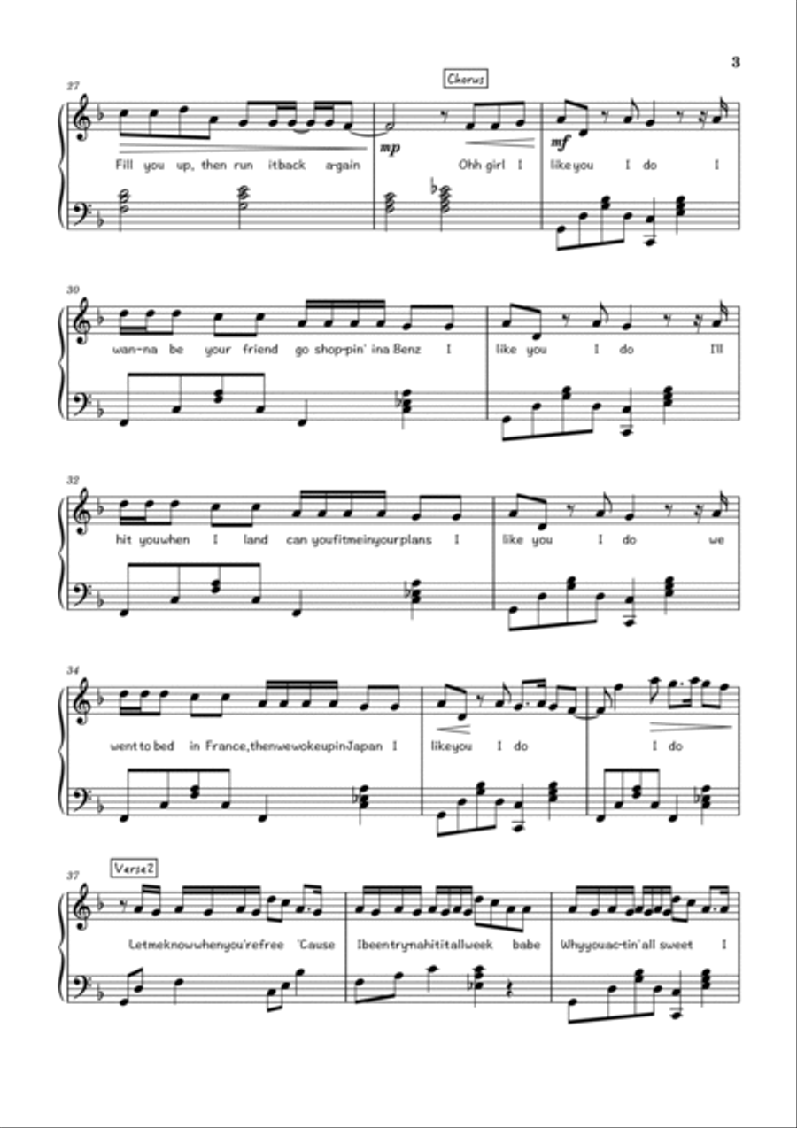I Like You A Happier Song Easy Piano scores gallery preview page 3