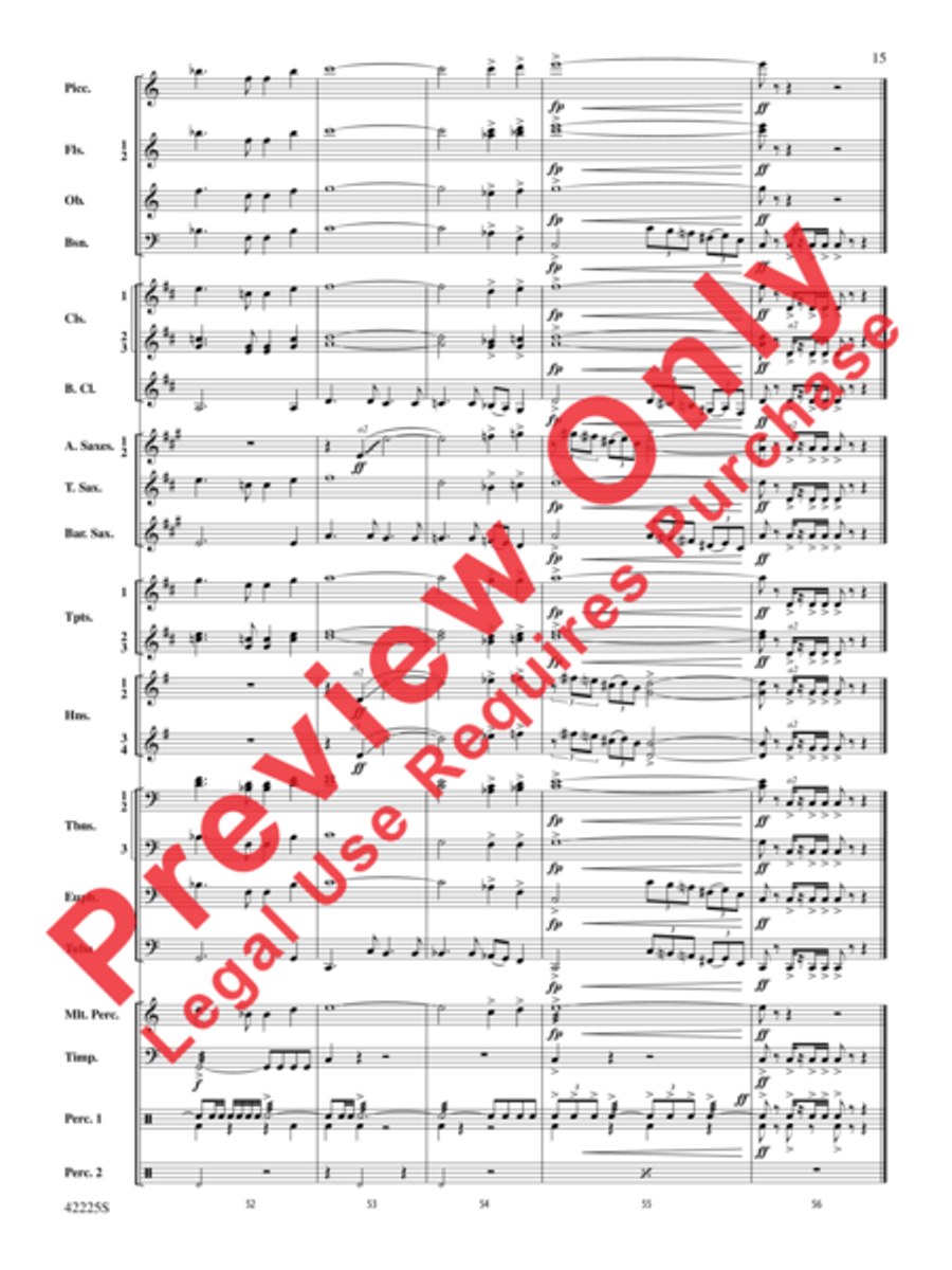 Mountain Strong Concert Band scores gallery preview page 15