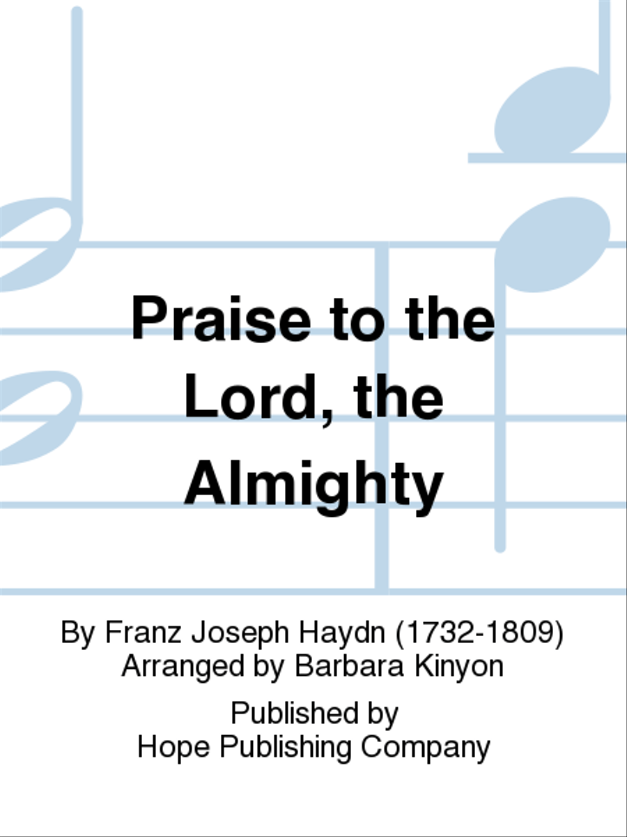 Praise to the Lord, the Almighty Choir scores gallery preview page 1