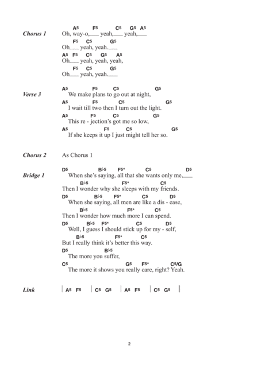 Self Esteem Guitar scores gallery preview page 2