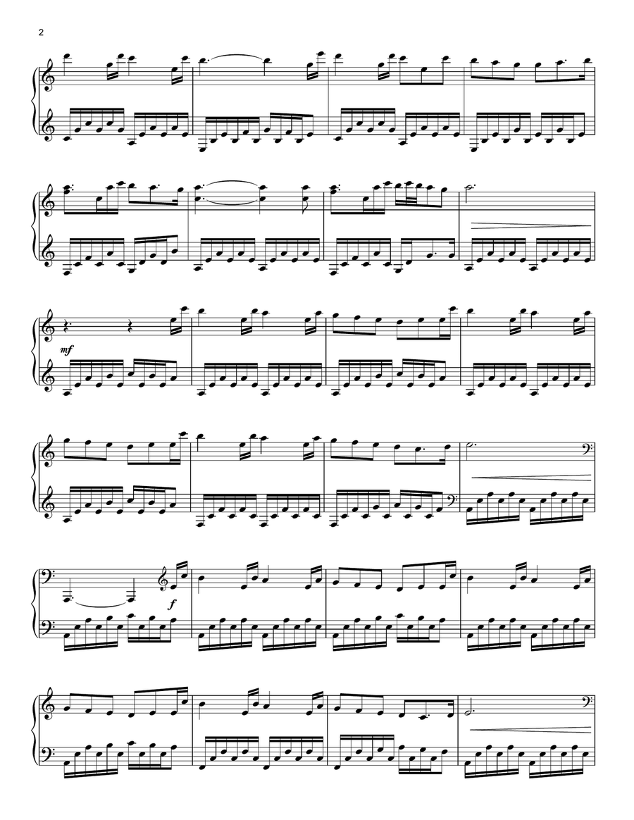 Learning To Fly Learning To Fly Piano Solo scores gallery preview page 2