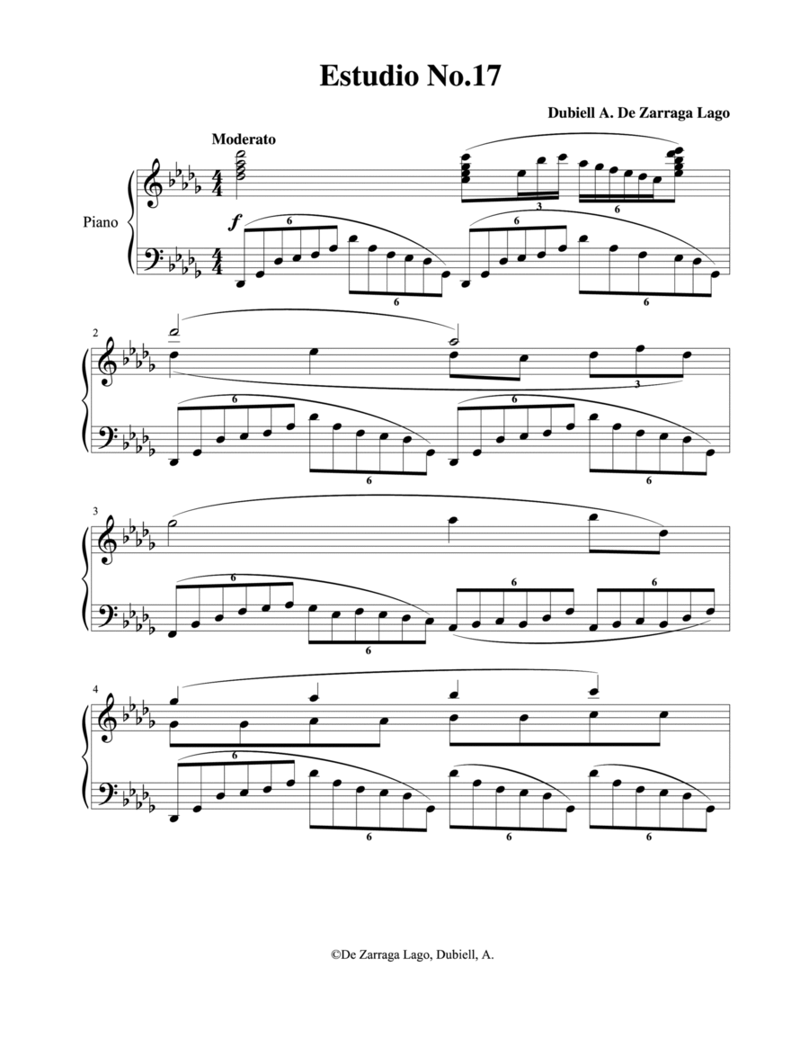 Etude No.17 Etude No.17 Piano Method scores gallery preview page 1