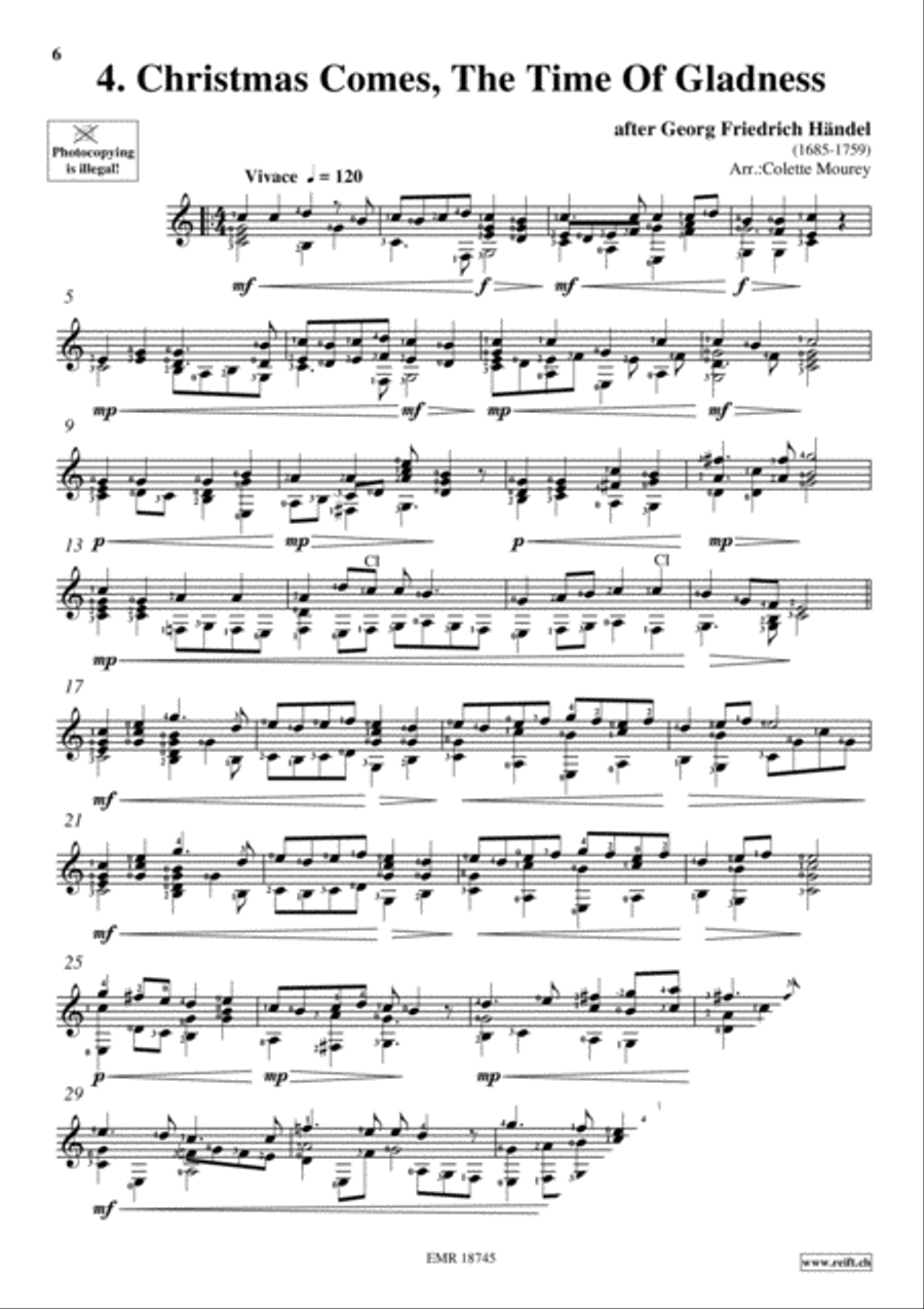 20 Greatest Christmas Hits Guitar scores gallery preview page 6