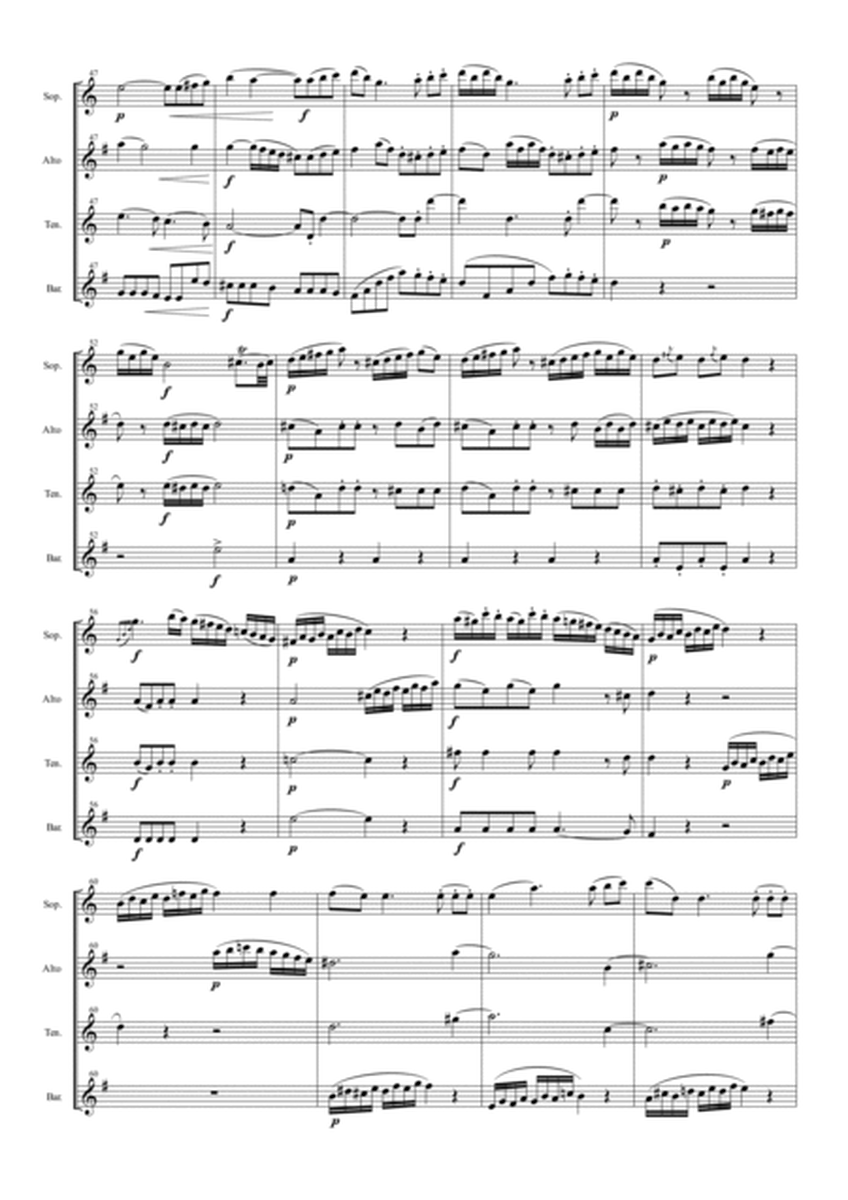 String Quartet KV 465 "Dissonance" for Saxophone Quartet (SATB) image number null