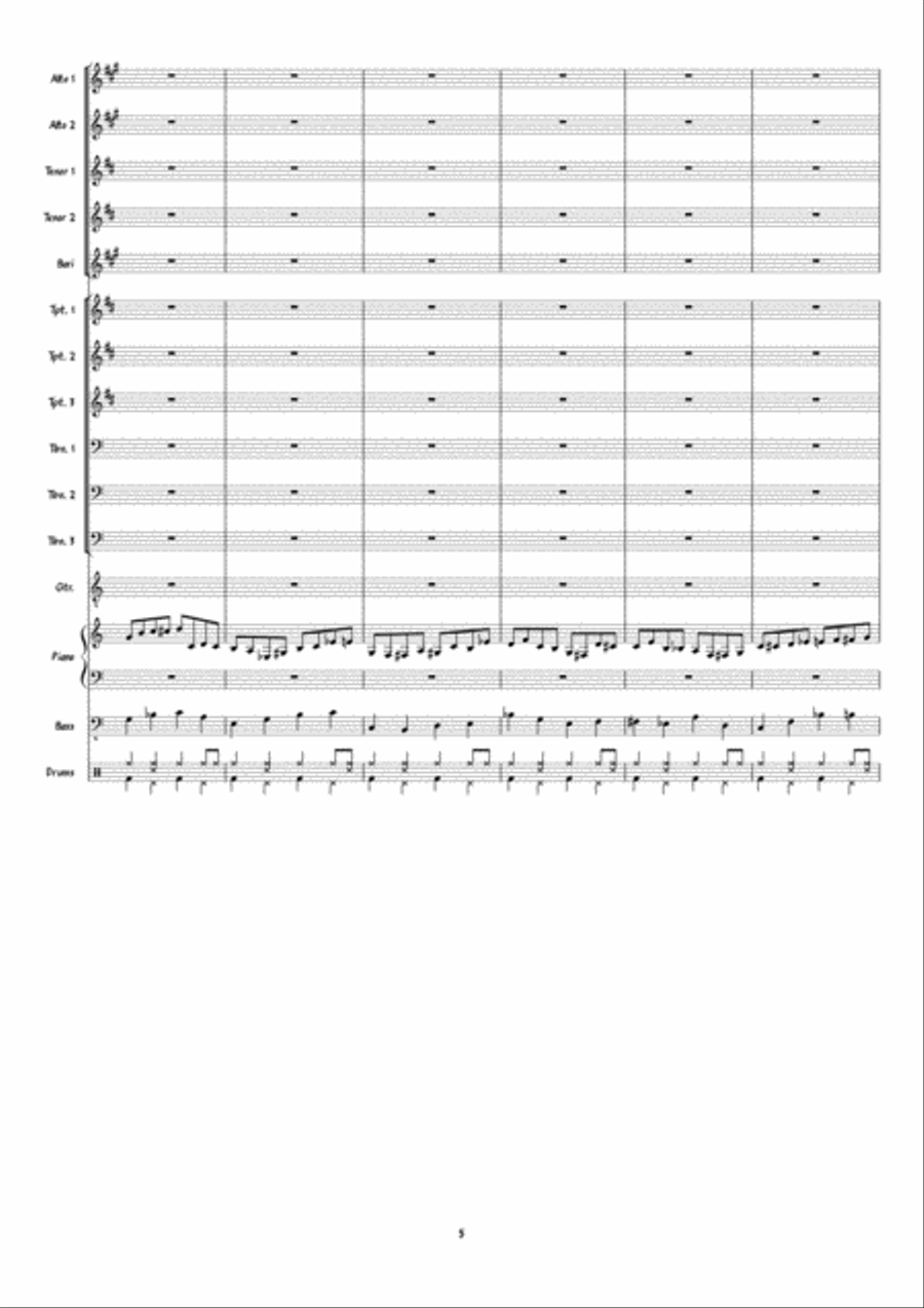 Barthelemy's Scherzo Jazz Ensemble scores gallery preview page 5