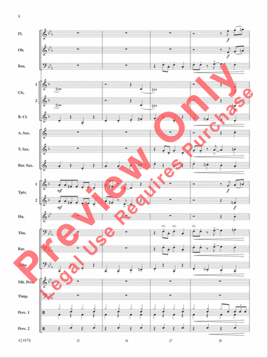 Santa Baby Concert Band scores gallery preview page 9