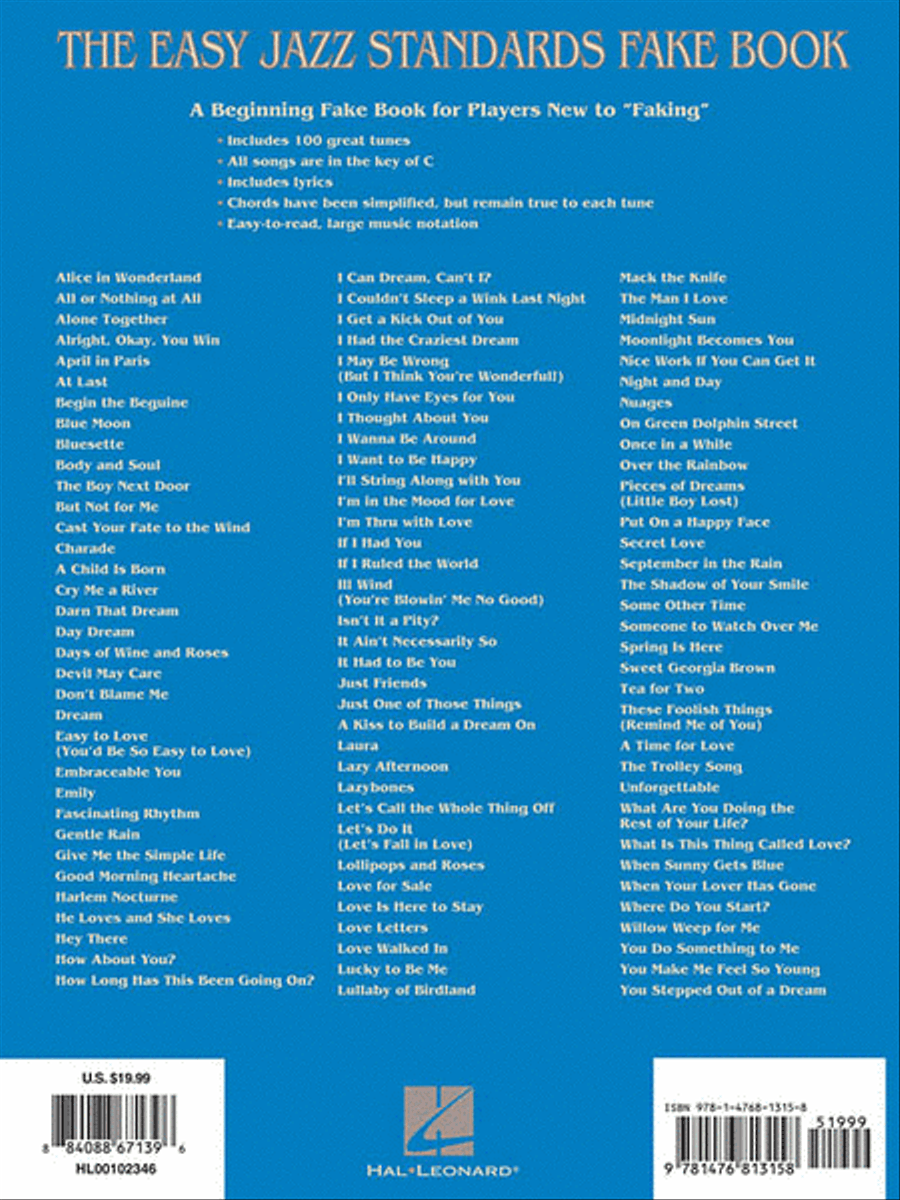 The Easy Jazz Standards Fake Book Piano scores gallery preview page 2