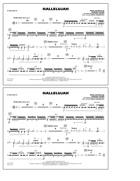 Hallelujah - Snare Drum