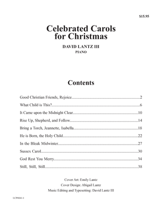 Book cover for Celebrated Carols for Christmas