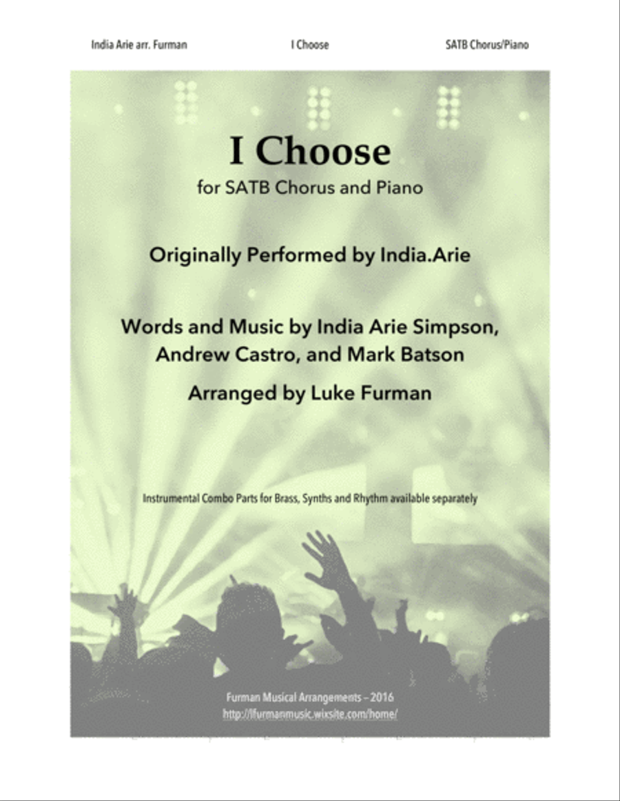 I Choose 4-Part scores gallery preview page 1