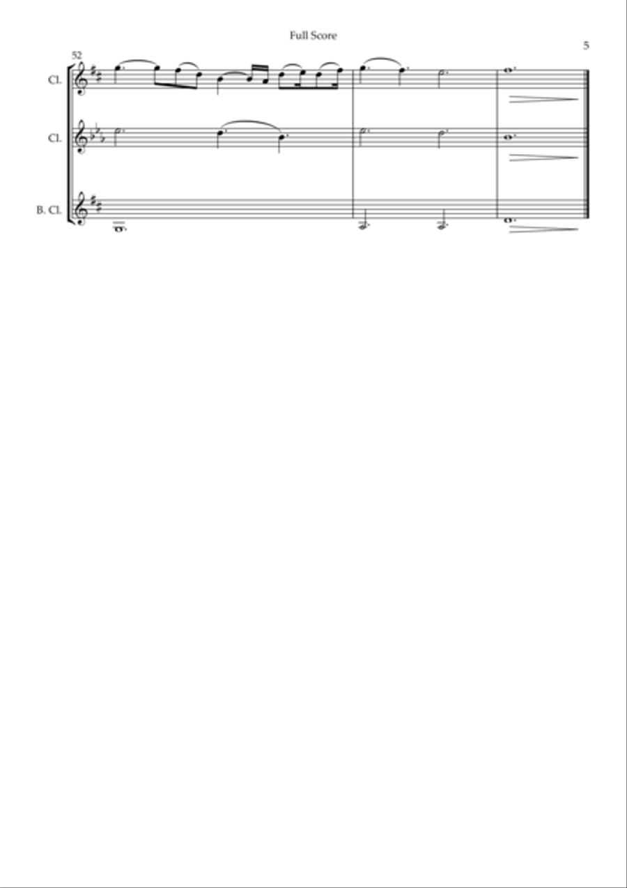 A Thousand Years Clarinet Trio scores gallery preview page 5