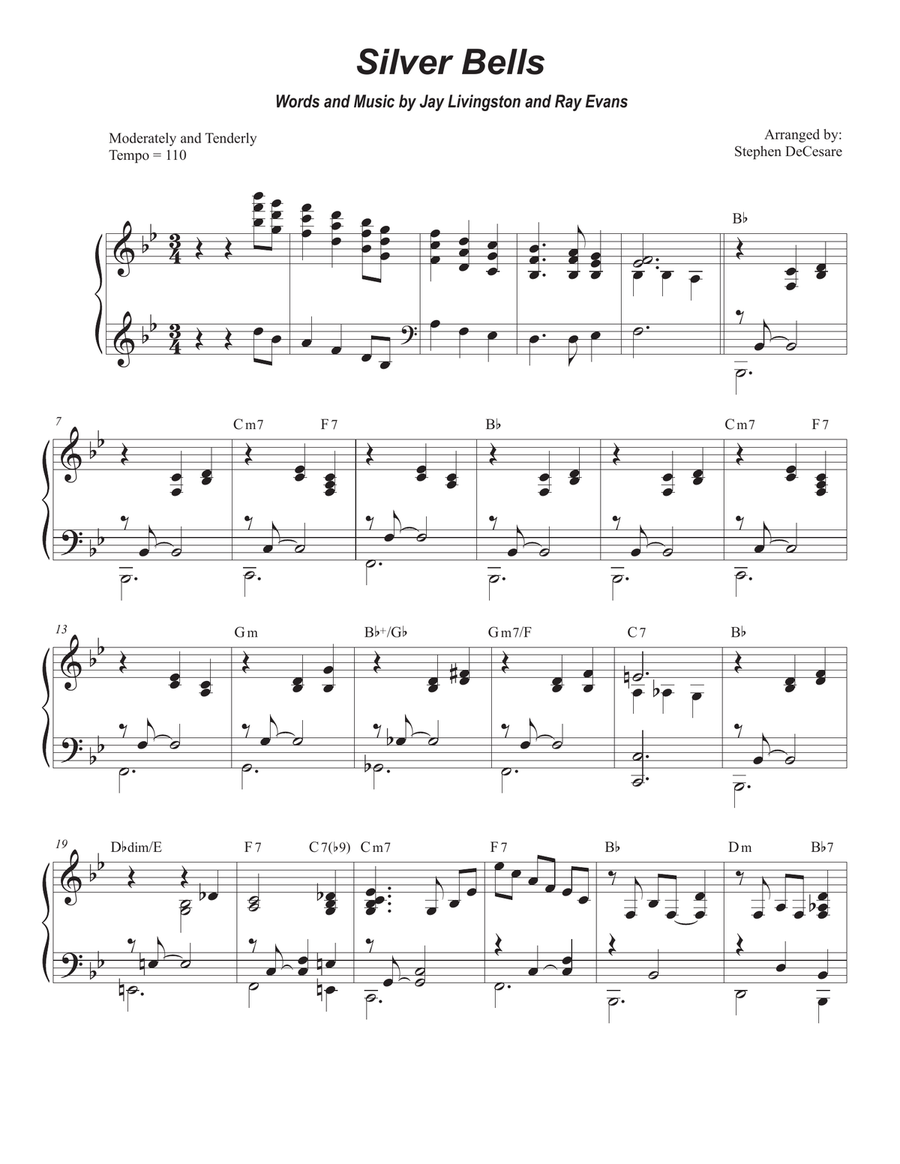 Silver Bells Trumpet Solo scores gallery preview page 5