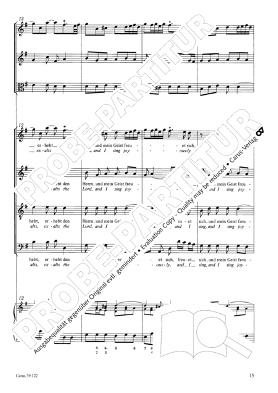 All my spirit exalts (With my spirit I praise the Lord) 4-Part scores gallery preview page 16