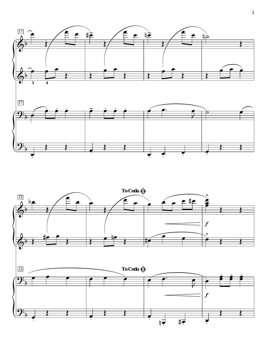 Chim Chim Cher-ee (from Mary Poppins) Piano Duet scores gallery preview page 3