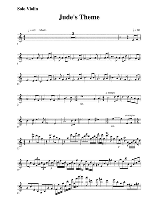 Jude's Theme (Violin score)