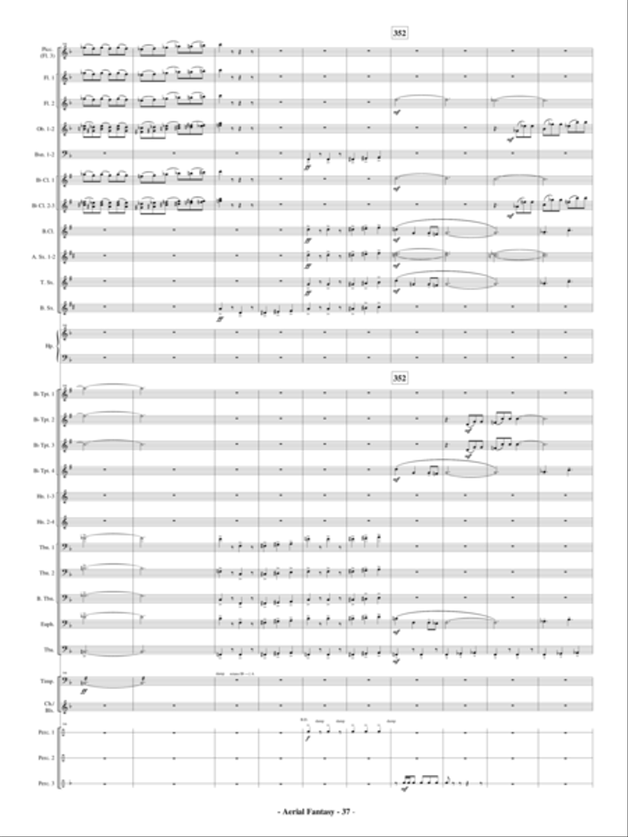 Aerial Fantasy Concert Band scores gallery preview page 38