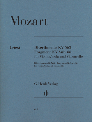 Book cover for String Trio E Flat Major K.563