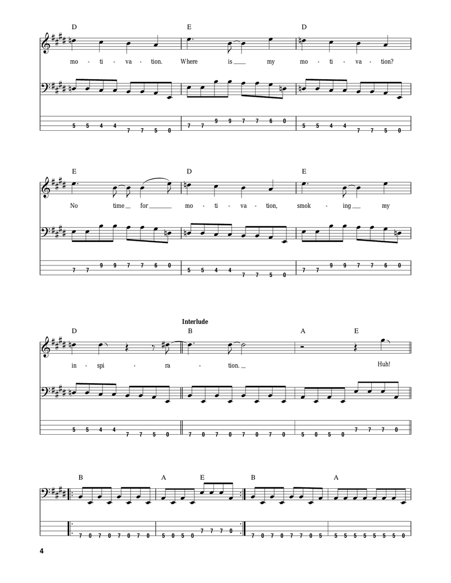 Longview Guitar Tablature scores gallery preview page 4