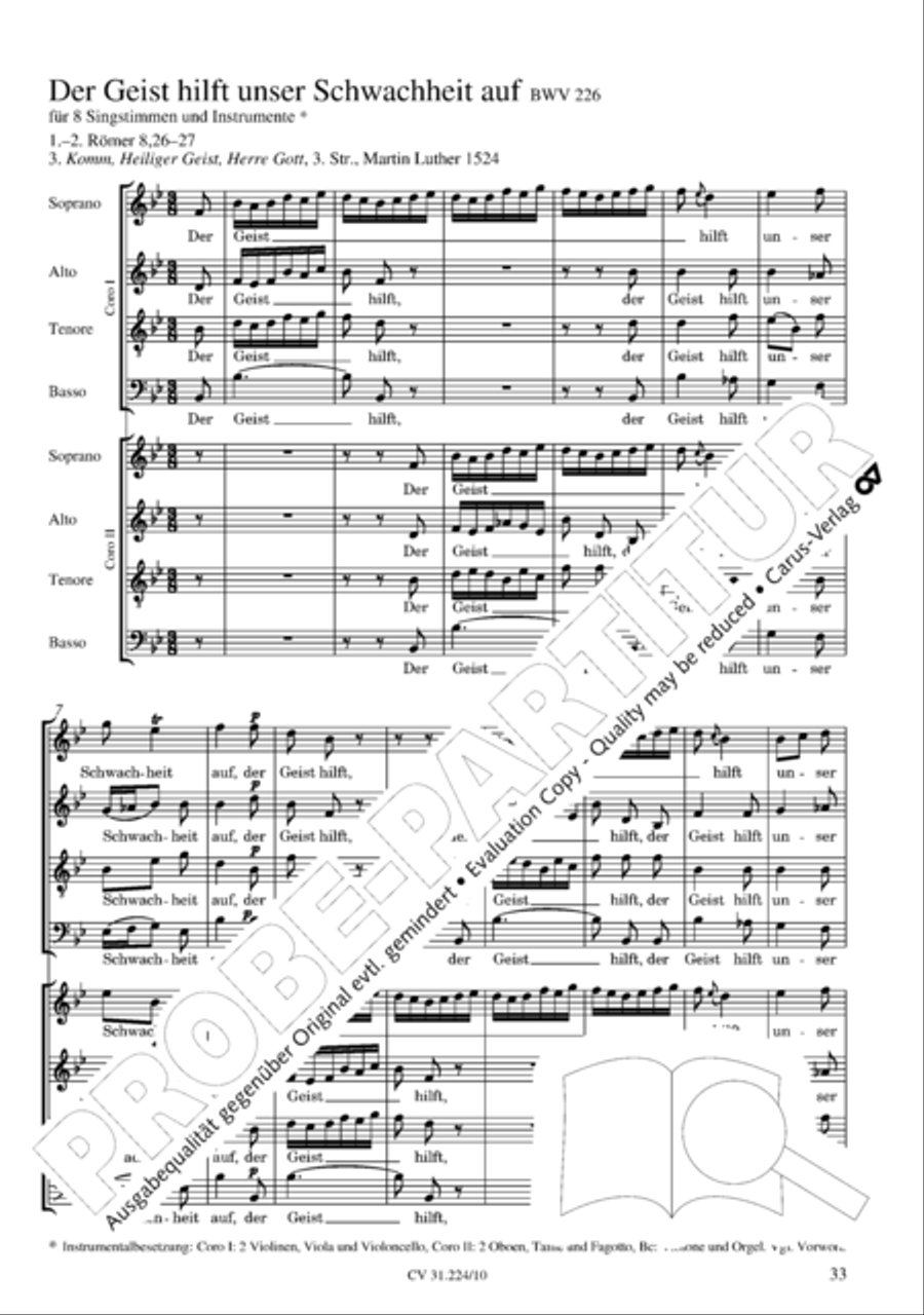 The complete motets (without Bc) Choir scores gallery preview page 40