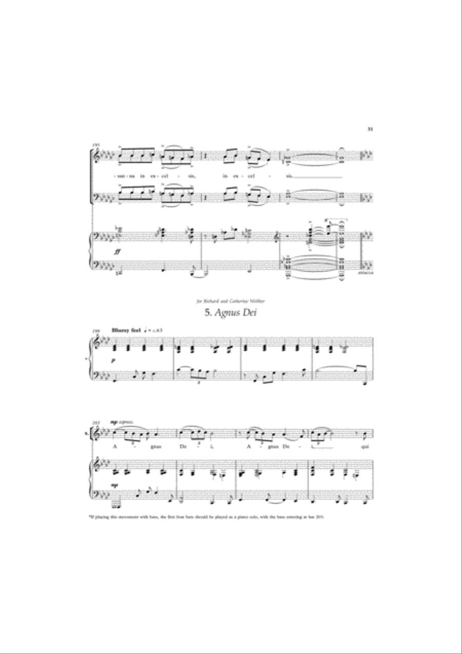 A Little Jazz Mass 4-Part scores gallery preview page 13