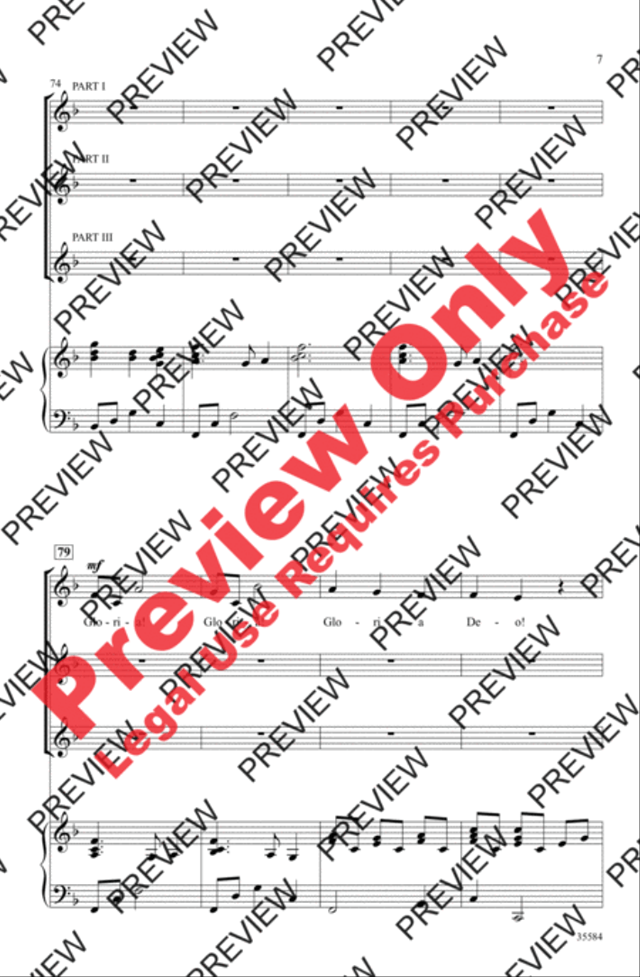 A Christmas Canon A Christmas Canon 3-Part scores gallery preview page 7