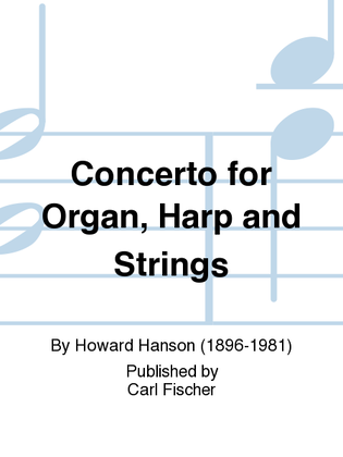Book cover for Concerto For Organ, Harp And Strings