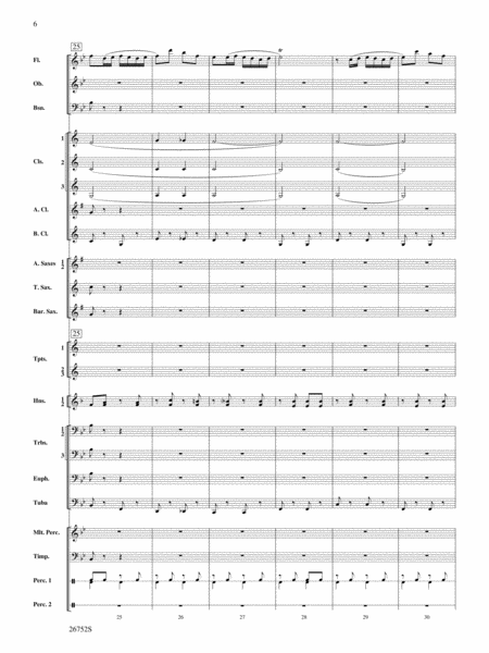 Flight of the Flutes (Showcasing the Flute Section): Score